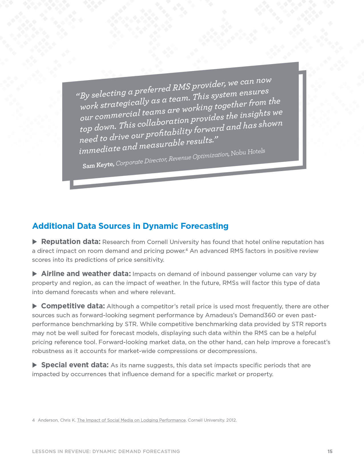 Page 15 - Additional Data Sources in Dynamic Forecasting