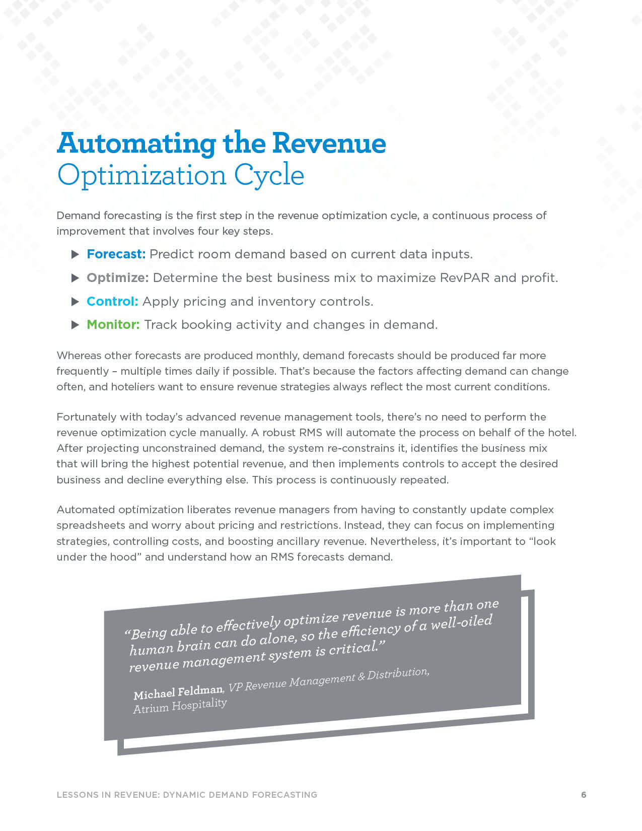 Page 6 - Automating the Revenue Optimization Cycle