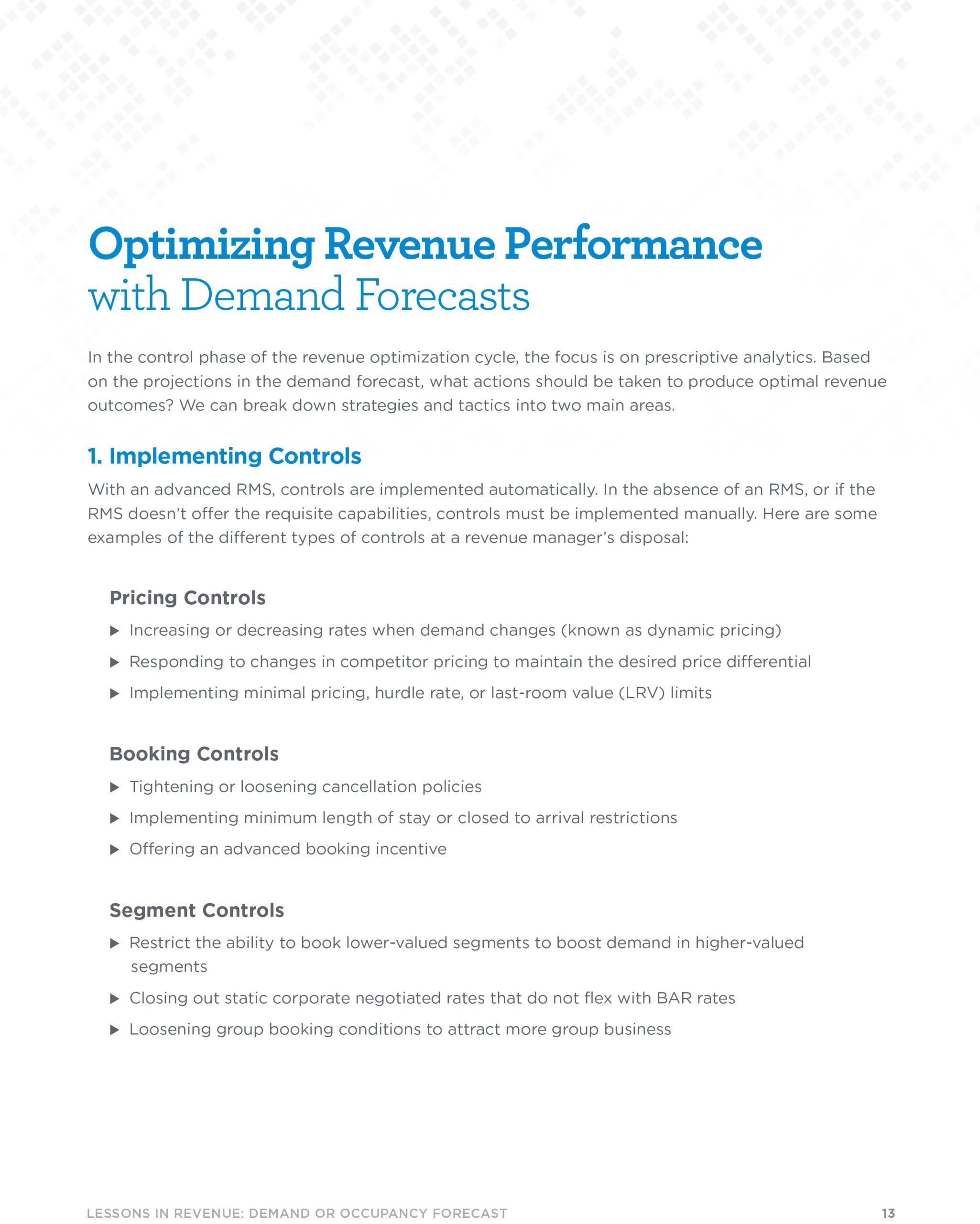 Page 12 - Optimizing Revenue Performance with Demand Forecasts