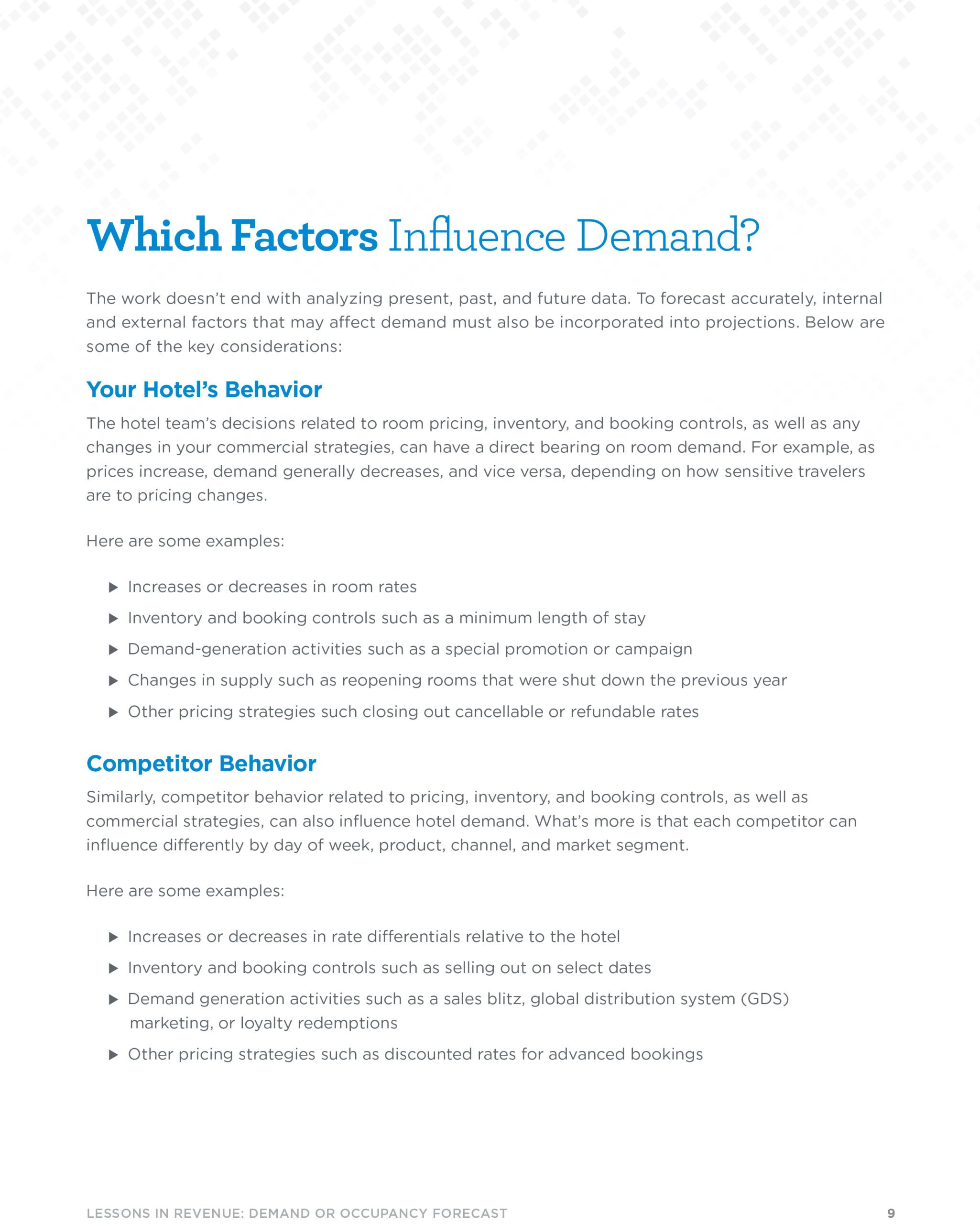 Page 8 - Which Factors Influence Demand?