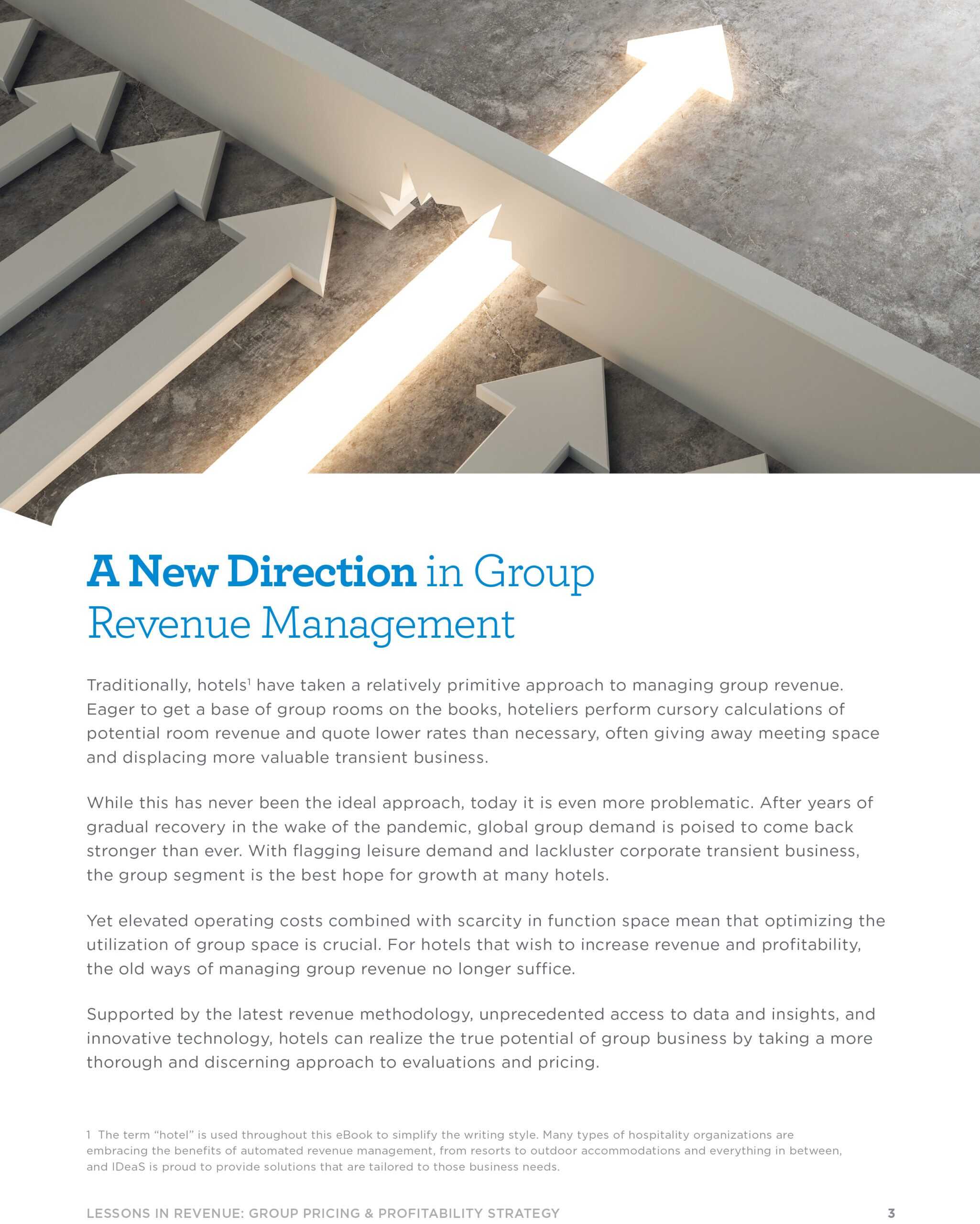 Page 3 - A New Direction in Group Revenue Management