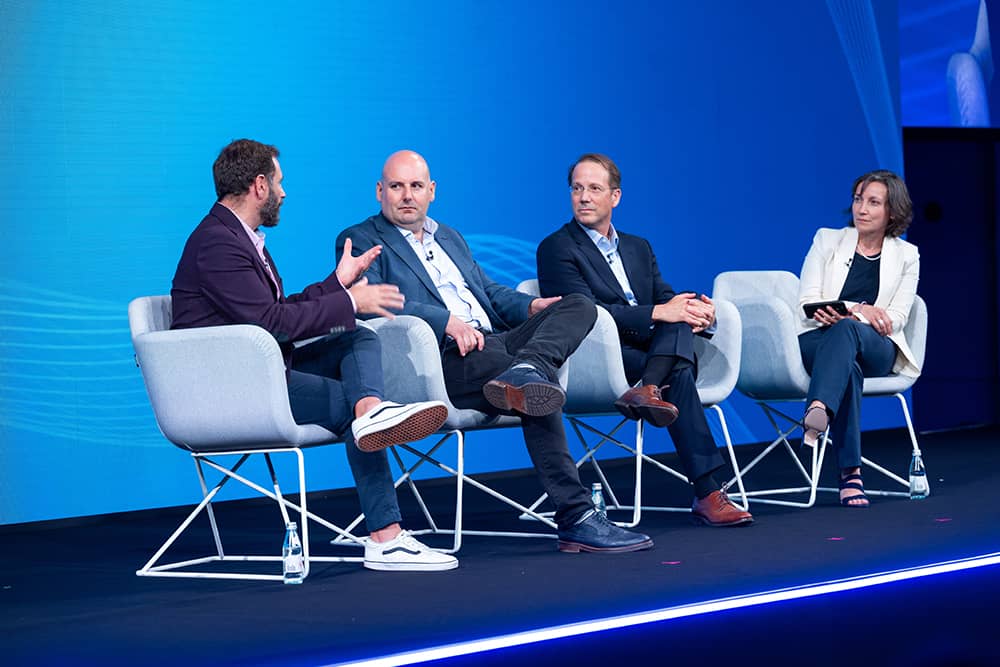A group panel discussion during Converge 2025