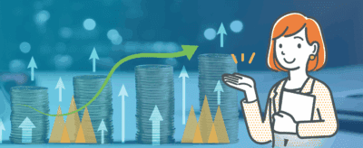 Blog banner featuring character from infographic