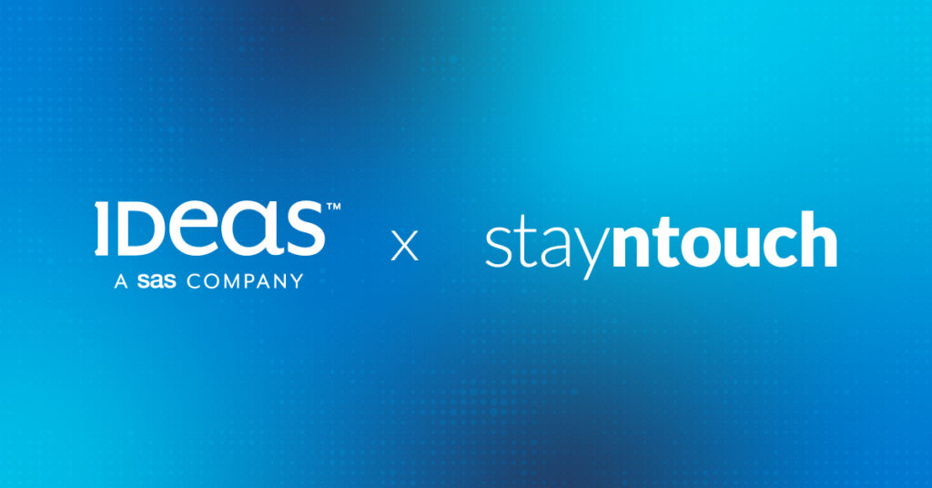 Image with both IDeaS and Stayntouch logos displayed