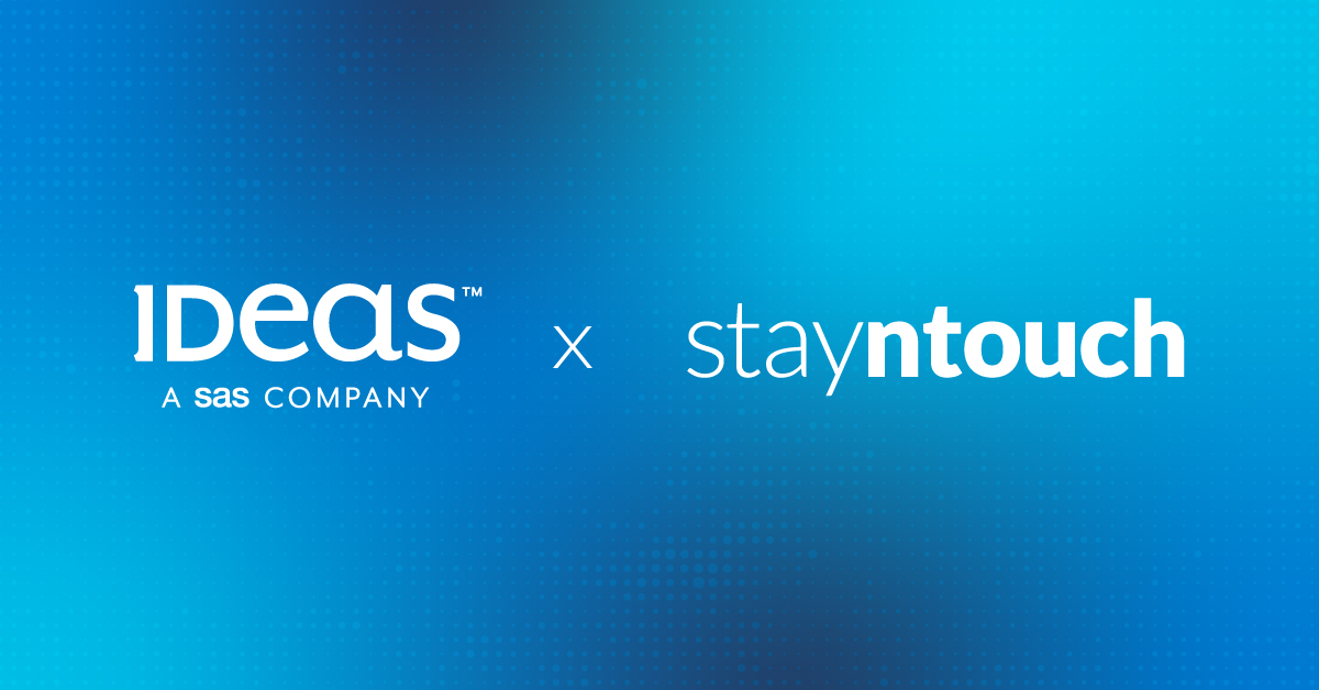 Image with both IDeaS and Stayntouch logos displayed