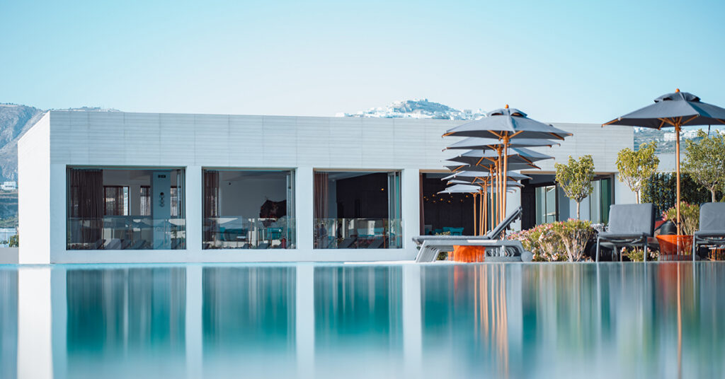 Exterior photo of the Donkey Hotels & Resorts NOUS Santorini property.